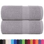 Toallas de jabón 2 uds gris 30x30 cm 360 gsm 100% algodón de , Toallas - Ref: Foro24-136824, Precio: 12,32 €, Descuento: %
