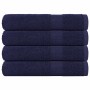 Toallas 4 uds 100% algodón azul marino 100x200 cm 600 gsm de , Toallas - Ref: Foro24-136795, Precio: 63,46 €, Descuento: %