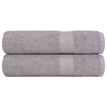 Toallas de mano 2 uds 100% algodón gris 50x100 cm 360 gsm de , Toallas - Ref: Foro24-136830, Precio: 17,18 €, Descuento: %