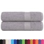 Toallas de mano 2 uds 100% algodón gris 50x100 cm 360 gsm de , Toallas - Ref: Foro24-136830, Precio: 17,18 €, Descuento: %