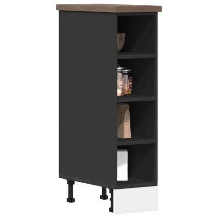 Armario inferior de cocina contrachapada negro 20x44,5x81,5 cm de , Armarios de cocina - Ref: Foro24-854185, Precio: 51,93 €,...