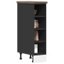 Armario inferior de cocina contrachapada negro 20x44,5x81,5 cm de , Armarios de cocina - Ref: Foro24-854185, Precio: 51,93 €,...