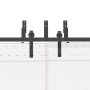 Kit de herrajes para puertas correderas acero negro 152,5 cm de , Artículos para puertas - Ref: Foro24-3295719, Precio: 139,0...