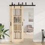 Kit de herrajes para puertas correderas acero negro 152,5 cm de , Artículos para puertas - Ref: Foro24-3295725, Precio: 124,7...