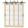 Kit de herrajes para puertas correderas acero negro 200 cm de , Artículos para puertas - Ref: Foro24-3295738, Precio: 106,43 ...