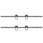 Kit de herrajes para puertas correderas acero negro 200 cm de , Artículos para puertas - Ref: Foro24-3295738, Precio: 106,43 ...