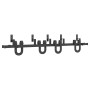 Kit de herrajes para puertas correderas acero negro 183 cm de , Artículos para puertas - Ref: Foro24-3295733, Precio: 123,75 ...
