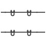 Kit de herrajes para puertas correderas acero negro 183 cm de , Artículos para puertas - Ref: Foro24-3295733, Precio: 123,75 ...