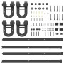 Kit de herrajes para puertas correderas acero negro 183 cm de , Artículos para puertas - Ref: Foro24-3295733, Precio: 123,75 ...