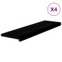 Peldaños de escalera 4 uds madera maciza roble marrón oscuro de , Alfombrillas para escalones - Ref: Foro24-3283021, Precio: ...