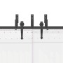Kit de herrajes para puertas correderas acero negro 427 cm de , Artículos para puertas - Ref: Foro24-3295746, Precio: 252,33 ...