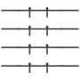Kit de herrajes para puertas correderas acero negro 427 cm de , Artículos para puertas - Ref: Foro24-3295744, Precio: 291,14 ...