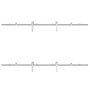 Kit de herrajes para puerta corredera 183 cm acero plateado de , Artículos para puertas - Ref: Foro24-3295765, Precio: 209,21...