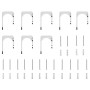 Kit de herrajes para puerta corredera 366 cm acero plateado de , Artículos para puertas - Ref: Foro24-3295767, Precio: 501,97...