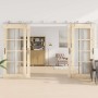 Kit de herrajes para puerta corredera 366 cm acero plateado de , Artículos para puertas - Ref: Foro24-3295773, Precio: 412,09...