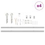 Kit de herrajes para puerta corredera 366 cm acero plateado de , Artículos para puertas - Ref: Foro24-3295773, Precio: 412,09...