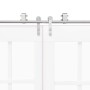 Kit de herrajes para puerta corredera 366 cm acero plateado de , Artículos para puertas - Ref: Foro24-3295773, Precio: 412,09...