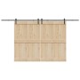 Kit de herrajes para puertas correderas acero negro 400 cm de , Artículos para puertas - Ref: Foro24-3295778, Precio: 119,46 ...