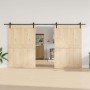 Kit de herrajes para puertas correderas acero negro 400 cm de , Artículos para puertas - Ref: Foro24-3295778, Precio: 119,46 ...