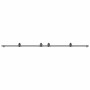 Kit de herrajes para puertas correderas acero negro 400 cm de , Artículos para puertas - Ref: Foro24-3295800, Precio: 126,41 ...