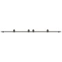 Kit de herrajes para puertas correderas acero negro 366 cm de , Artículos para puertas - Ref: Foro24-3295799, Precio: 101,05 ...