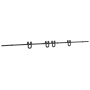 Kit de herrajes para puertas correderas acero negro 400 cm de , Artículos para puertas - Ref: Foro24-3295790, Precio: 103,73 ...
