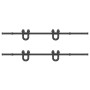 Kit de herrajes para puertas correderas acero negro 400 cm de , Artículos para puertas - Ref: Foro24-3295790, Precio: 103,73 ...