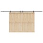 Kit de herrajes para puertas correderas acero negro 427 cm de , Artículos para puertas - Ref: Foro24-3295792, Precio: 148,44 ...