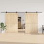 Kit de herrajes para puertas correderas acero negro 427 cm de , Artículos para puertas - Ref: Foro24-3295792, Precio: 148,44 ...