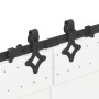 Kit de herrajes para puertas correderas acero negro 427 cm de , Artículos para puertas - Ref: Foro24-3295792, Precio: 148,44 ...