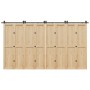 Kit de herrajes para puertas correderas acero negro 400 cm de , Artículos para puertas - Ref: Foro24-3295802, Precio: 168,00 ...