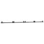 Kit de herrajes para puertas correderas acero negro 400 cm de , Artículos para puertas - Ref: Foro24-3295802, Precio: 168,00 ...