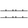 Kit de herrajes para puertas correderas acero negro 400 cm de , Artículos para puertas - Ref: Foro24-3295802, Precio: 168,00 ...