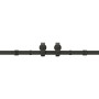 Kit de herrajes para puertas correderas acero negro 400 cm de , Artículos para puertas - Ref: Foro24-3295802, Precio: 168,00 ...
