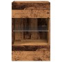 Muebles de TV pared con luces LED 2 uds envejecida 40x30x60,5cm de , Muebles TV - Ref: Foro24-857680, Precio: 88,25 €, Descue...
