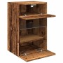 Muebles de TV pared con luces LED 2 uds envejecida 40x30x60,5cm de , Muebles TV - Ref: Foro24-857680, Precio: 88,25 €, Descue...
