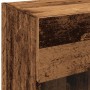 Muebles de TV pared con luces LED 2 uds envejecida 40x30x60,5cm de , Muebles TV - Ref: Foro24-857680, Precio: 88,25 €, Descue...