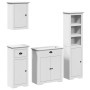 Juego de muebles de baño BODO 4 pzas madera maciza pino blanco de , Muebles de baño - Ref: Foro24-3307650, Precio: 359,04 €, ...