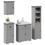 Juego de muebles de baño BODO 4 pzas madera maciza pino gris de , Muebles de baño - Ref: Foro24-3307652, Precio: 358,97 €, De...