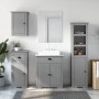 Juego de muebles de baño BODO 4 pzas madera maciza pino gris de , Muebles de baño - Ref: Foro24-3307652, Precio: 358,97 €, De...