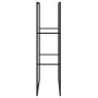 Leñero de acero negro 55x30x116 cm de , Bolsas y soportes de leña - Ref: Foro24-4018465, Precio: 35,44 €, Descuento: %