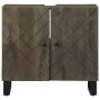 Mueble para lavabo de madera maciza de mango negro 62x33x58 cm de , Muebles de baño - Ref: Foro24-4017703, Precio: 92,96 €, D...