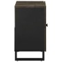 Mueble para lavabo de madera maciza de mango negro 62x33x58 cm de , Muebles de baño - Ref: Foro24-4017703, Precio: 92,96 €, D...