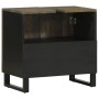 Mueble para lavabo de madera maciza de mango negro 62x33x58 cm de , Muebles de baño - Ref: Foro24-4017703, Precio: 92,96 €, D...