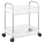 Carro de almacenamiento 2 niveles transparente 37x28x43,5 cm de , Carretillas de carga - Ref: Foro24-4012375, Precio: 28,89 €...