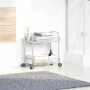 Carro de almacenamiento 2 niveles transparente 37x28x43,5 cm de , Carretillas de carga - Ref: Foro24-4012375, Precio: 28,89 €...