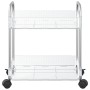 Carro de almacenamiento 2 niveles transparente 37x28x43,5 cm de , Carretillas de carga - Ref: Foro24-4012375, Precio: 28,89 €...
