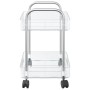 Carro de almacenamiento 2 niveles transparente 37x28x43,5 cm de , Carretillas de carga - Ref: Foro24-4012375, Precio: 28,89 €...