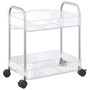 Carro de almacenamiento 2 niveles transparente 37x28x43,5 cm de , Carretillas de carga - Ref: Foro24-4012375, Precio: 28,89 €...