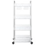 Carro de almacenamiento 4 niveles transparente 37x28x95 cm de , Carretillas de carga - Ref: Foro24-4012380, Precio: 37,11 €, ...